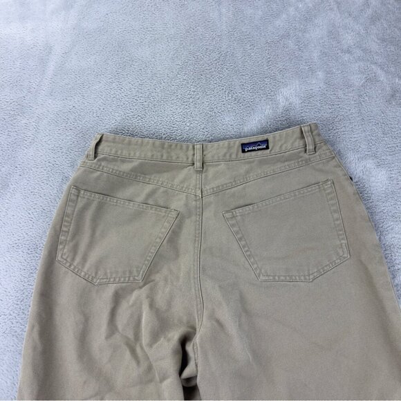 Patagonia Women's Size 31x30 Classic Straight Leg Beige Pants 100% Cotton - Picture 10 of 10